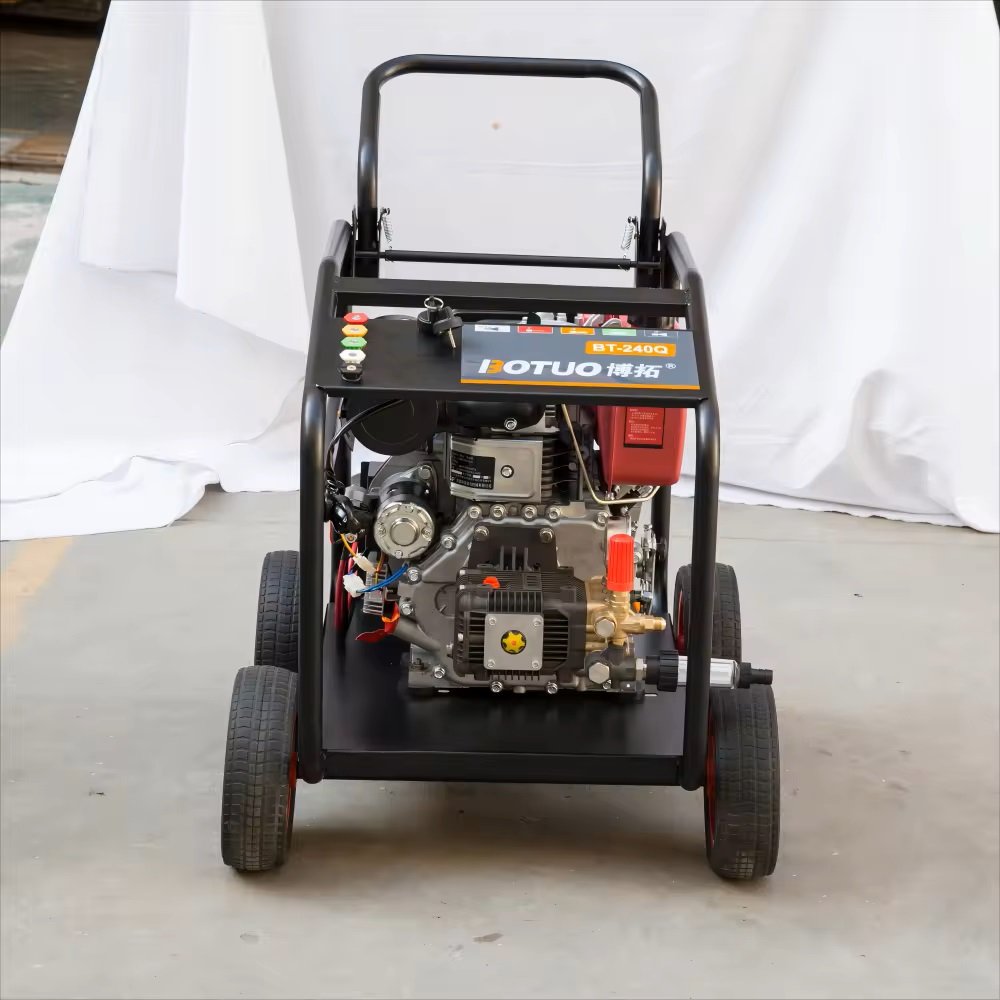 3600PSI Diesel Commercial High Pressure Car Washer Pump Water Jet Surface Cleaning Machine Pressurized Cleaner Gun Equipment