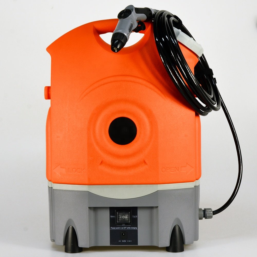 Portable high pressure car washer 17L rechargeable battery powered car washer ,manual car wash machine
