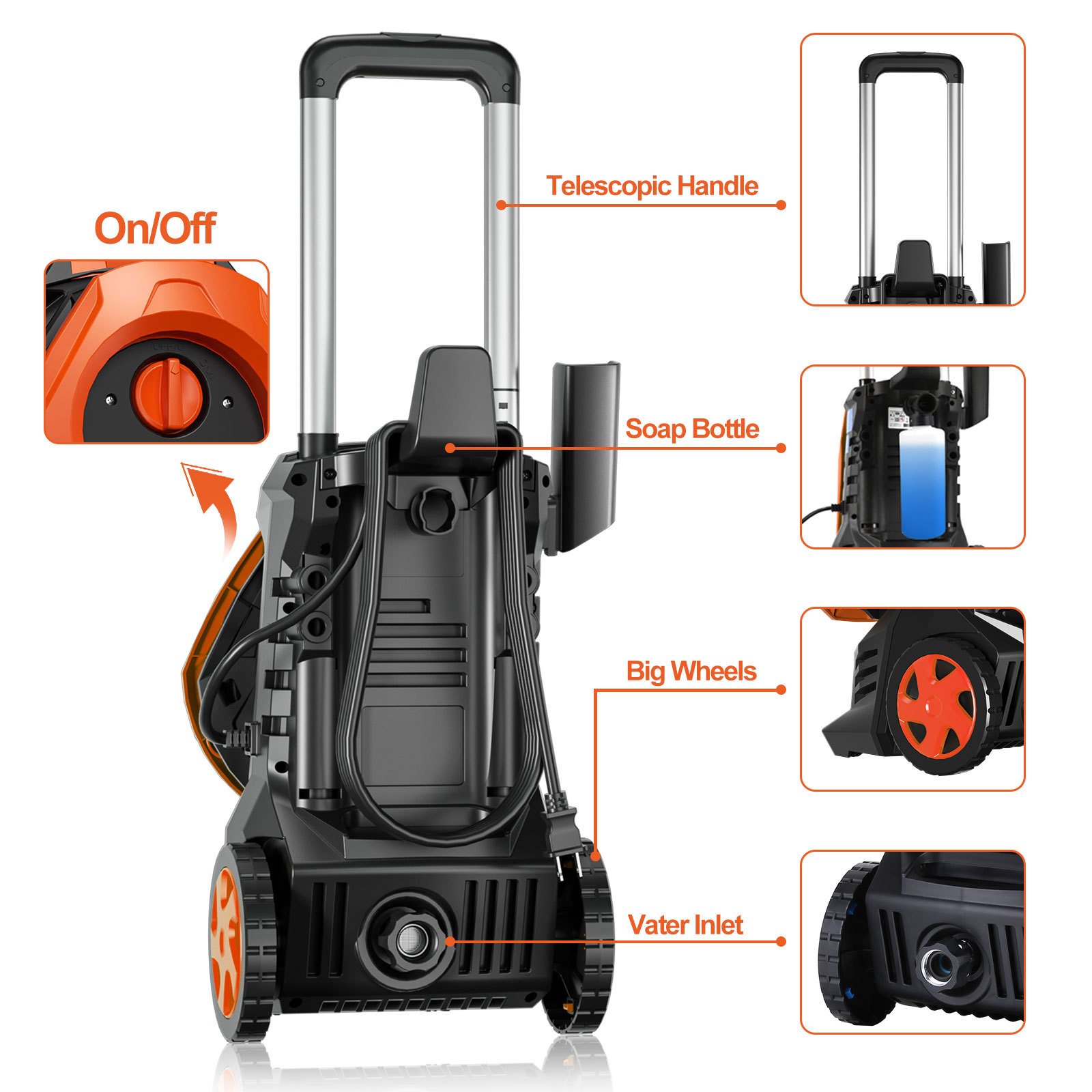 Hot Selling Good Quality Commercial High Pressure Car Cleaner Washer For Car Washing