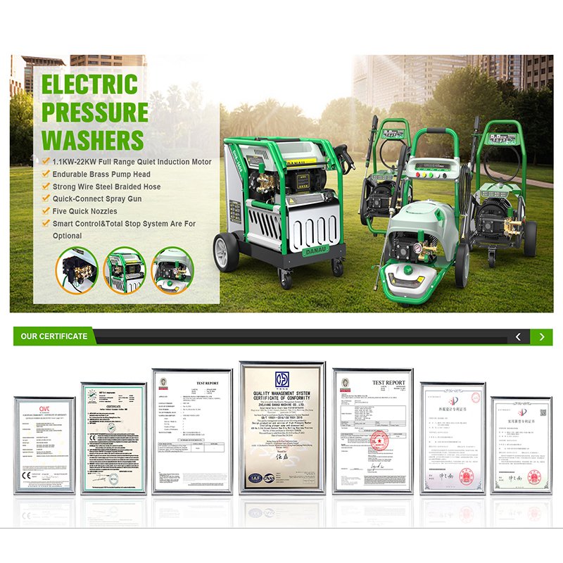 DANAU DCC-20/13GT-5.5T4 3000 Psi 200 Bar 5.5kw Electric Power High Pressure Car Washer