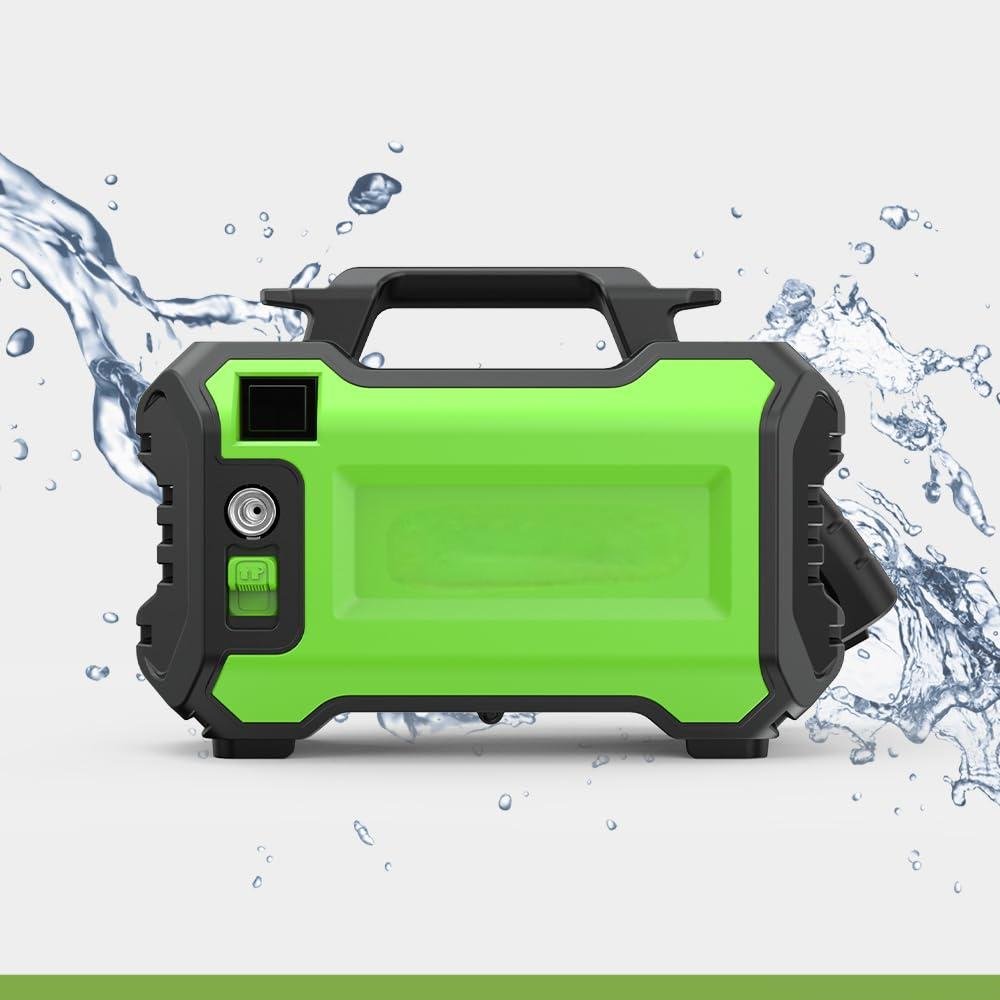 Max 1400 Watts Powerful Home & Car Washer Machine with 150 Bars High Pressure 12V Voltage Convenient Cleaning Latest Design