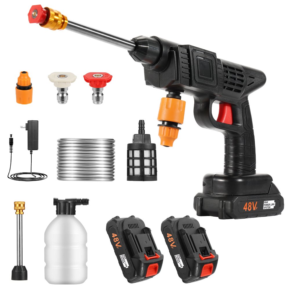 Multifunctional Car Washer High Pressure Electric Portable 21V Cordless Wireless Wash Water Gun