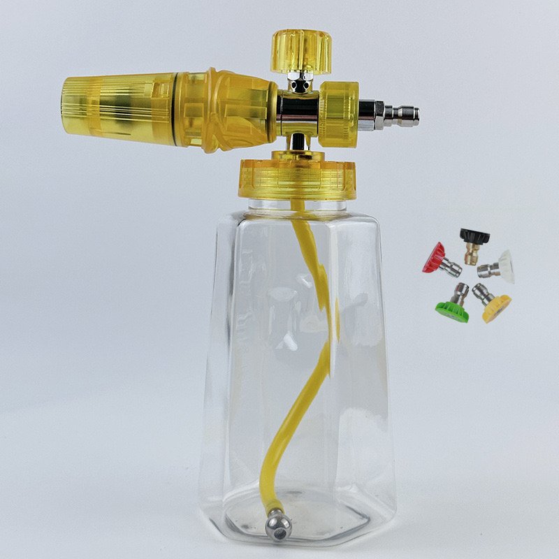 2024 New Design Transparent Foam Cannon Pot Spray Gun Clear Bottle Detailing Snow Foam Lance