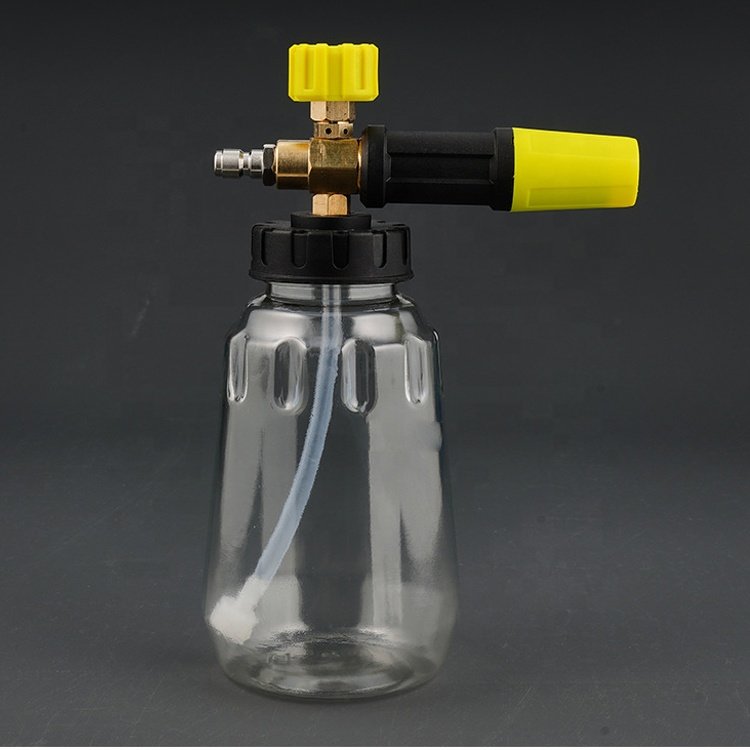 New Style High Pressure Snow Foam Lance Foam Cannon With 1L Transparent Bottle For Car Washing