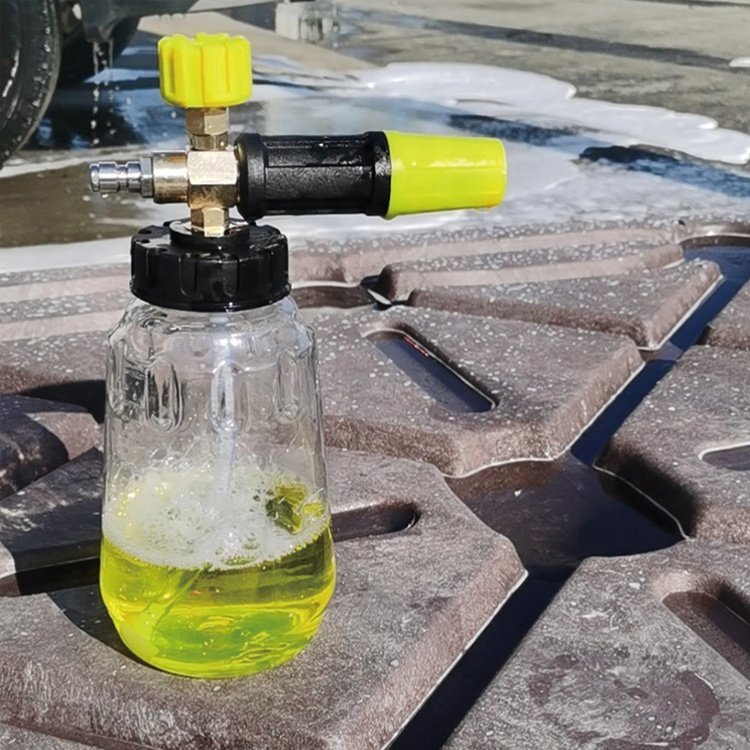 New Style High Pressure Snow Foam Lance Foam Cannon With 1L Transparent Bottle For Car Washing