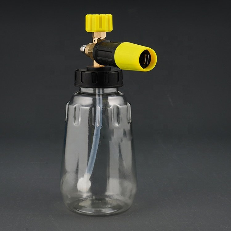New Style High Pressure Snow Foam Lance Foam Cannon With 1L Transparent Bottle For Car Washing