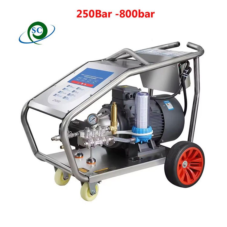 CS 800Bar High-pressure rust removal cleaning machine 380V electric car washing tools industrial surface washing machine