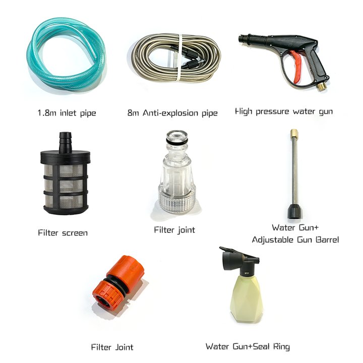 65Bar 700w Garden Handheld Pressure Cleaner Portable Car Washer Machine Electric Cleaning Machine
