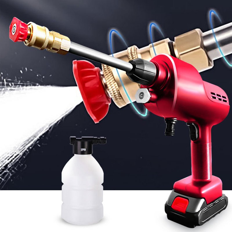 Portable Lithium Battery Snow Foam Gun For Car Wash 12V 24V high pressure gun wireless Electric cleaning machine car washer
