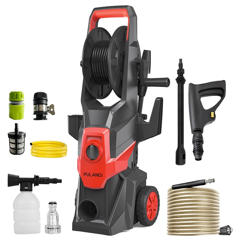 Household and Commercial Use Copper Motor Car Washer Pump Induction High Pressure Car Washer With Equipment Spray Gun