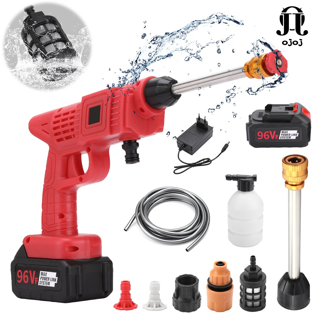 Wholesale Portable Lithium Battery 24V 48V 96V High Pressure Car Washer Rechargeable Car Wash Gun Equipment