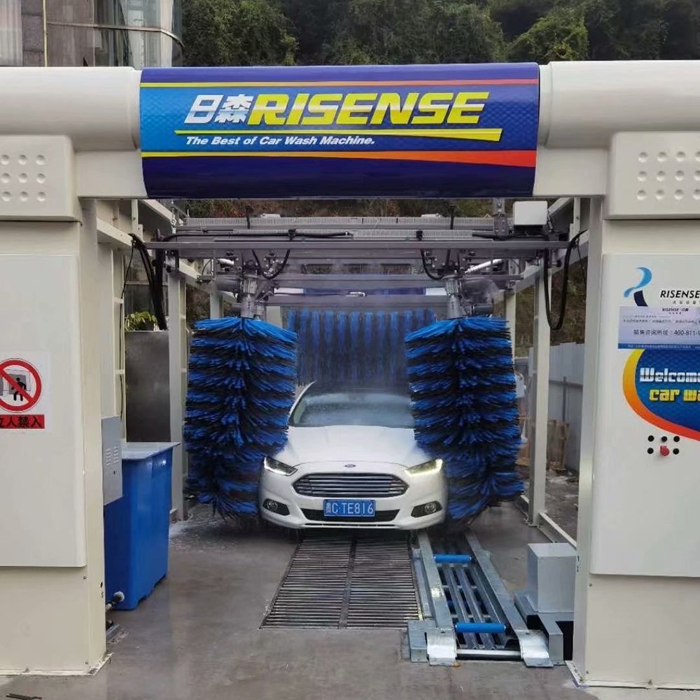 Tunnel car wash system automatic car washer