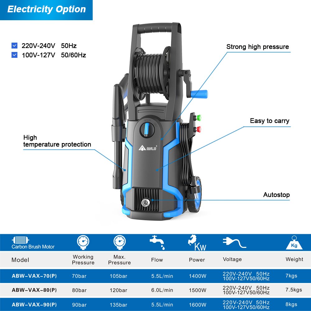 Portable electric high pressure wheel cleaners jet car washer 220v wash equipment cleaning machine