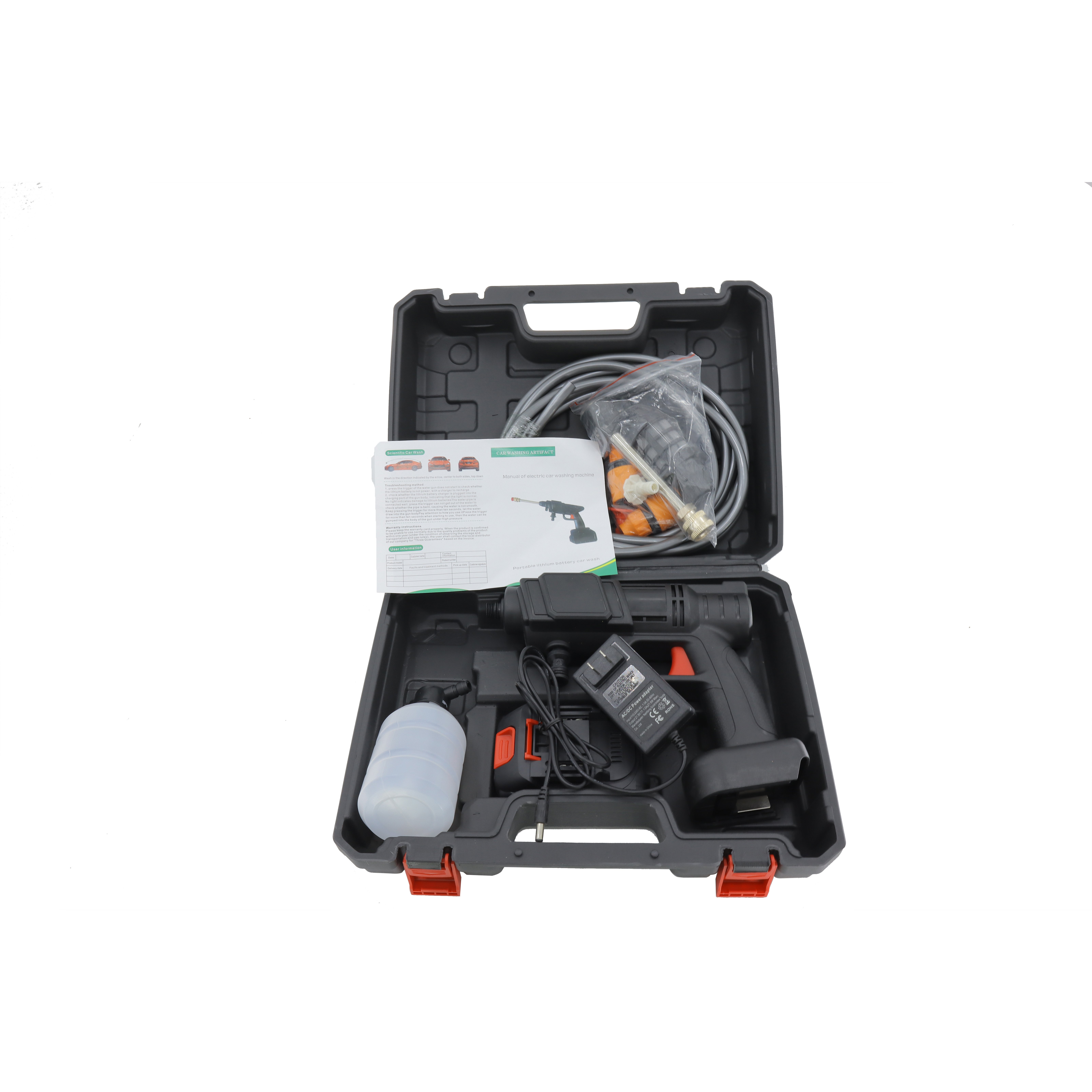 Lithium Portable High Pressure Car Washer Electric Water Gun Rechargeable Cordless Outdoor Car Washing Machine