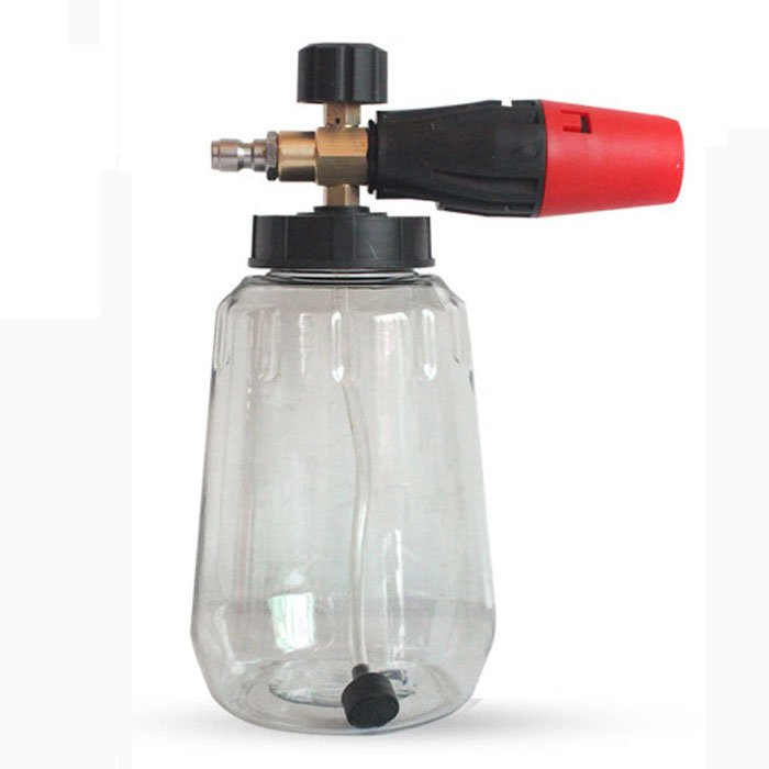 High pressure washer car wash foam spray gun cannon lance with transparent bottle