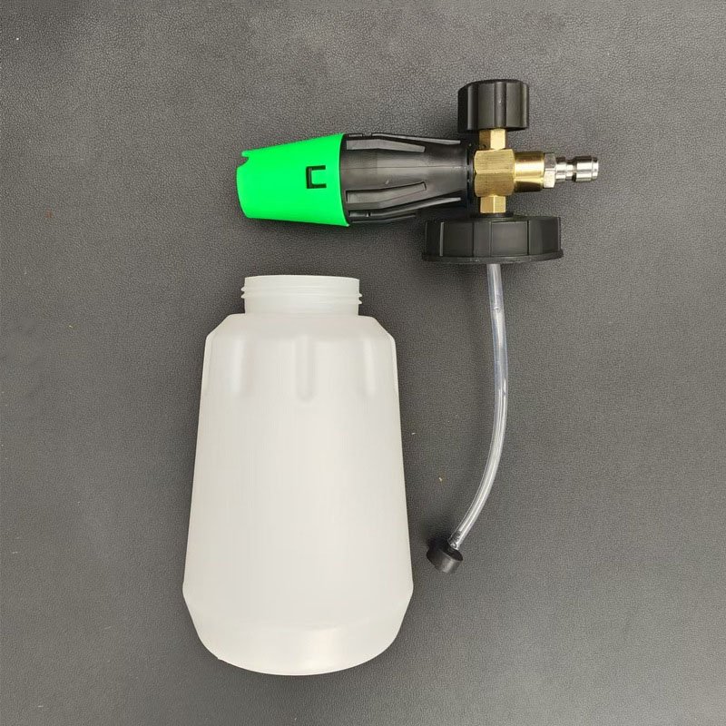 High pressure washer car wash foam spray gun cannon lance with transparent bottle