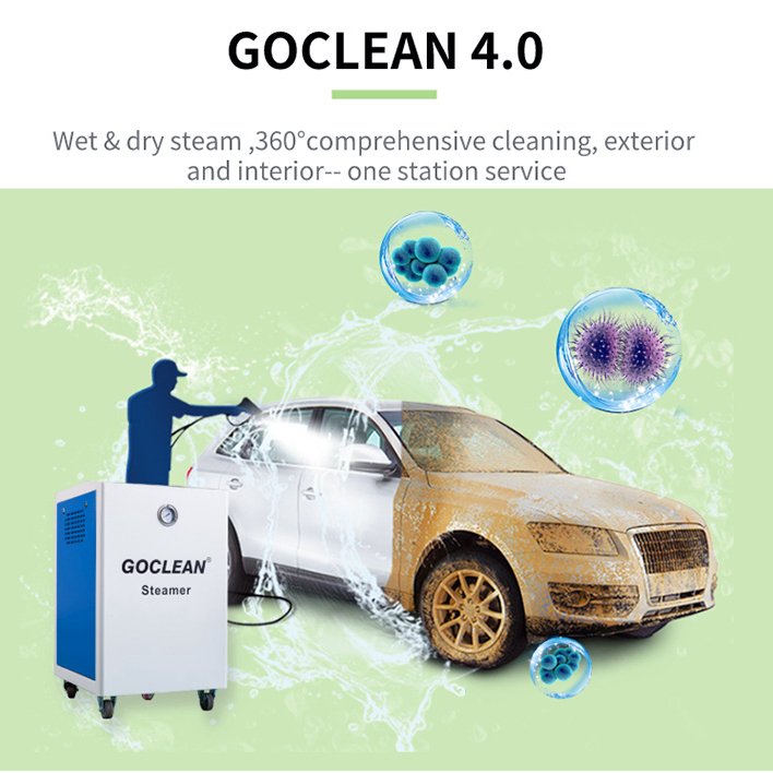 GOCLEAN 5L/Car Washer Care Cleaning Detailing Watersaving Bacteria Optima Steamer Mobile Car Wash Steam Machine Price