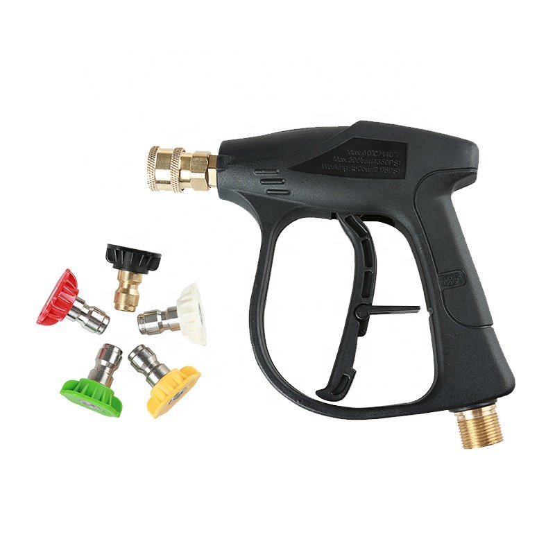 SPS High Pressure Car Washing Snow Short Gun Pressure Washer With 5 Nozzle Tips