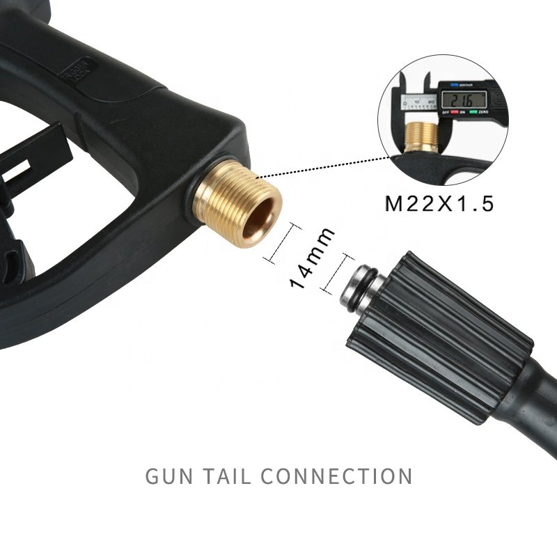 SPS High Pressure Car Washing Snow Short Gun Pressure Washer With 5 Nozzle Tips