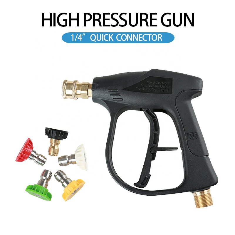 SPS High Pressure Car Washing Snow Short Gun Pressure Washer With 5 Nozzle Tips