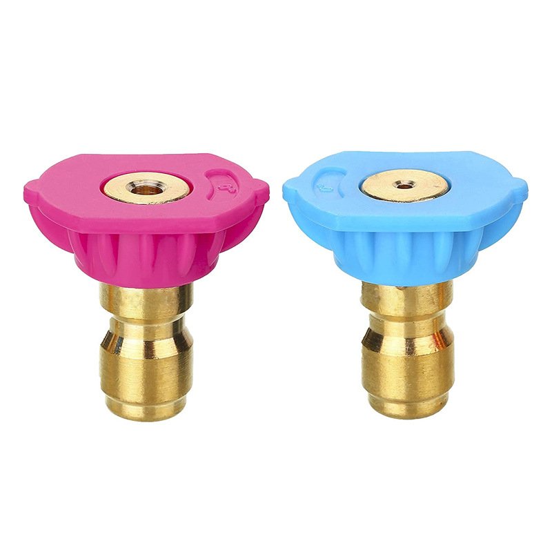 4000psi High Pressure Washer Nozzle Tips Car Wash Tool Kit 2nd Story Long-Range Soap Rinse Nozzle Kit 1/4 Inch Set