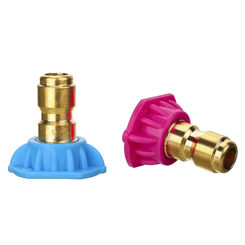 4000psi High Pressure Washer Nozzle Tips Car Wash Tool Kit 2nd Story Long-Range Soap Rinse Nozzle Kit 1/4 Inch Set