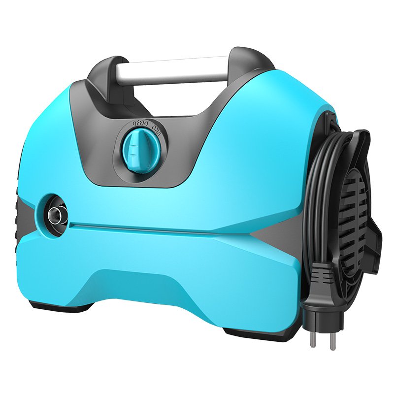 Max Flow Rate Hose Reel Rack Aluminum Handle Pressure High Pressure Steam Cleaner 220v Car Washer with Washing Sprayer Foam Gun