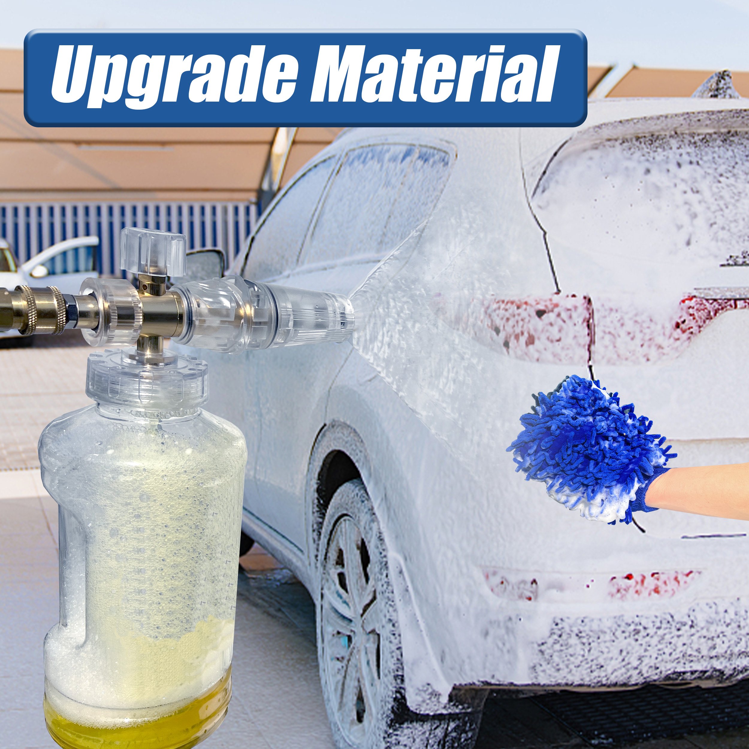 Adjustable Pressure Washer Snow Foam Cannon Soap M22 Quick Connect Car Wash Snow Foam Lance