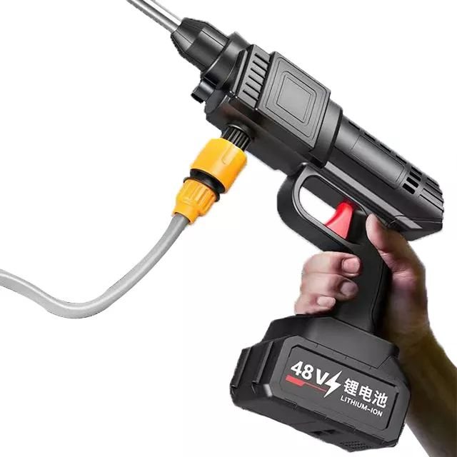 New Lithium Battery Cleaning Gun Portable Cordless Car Washer High-Pressure