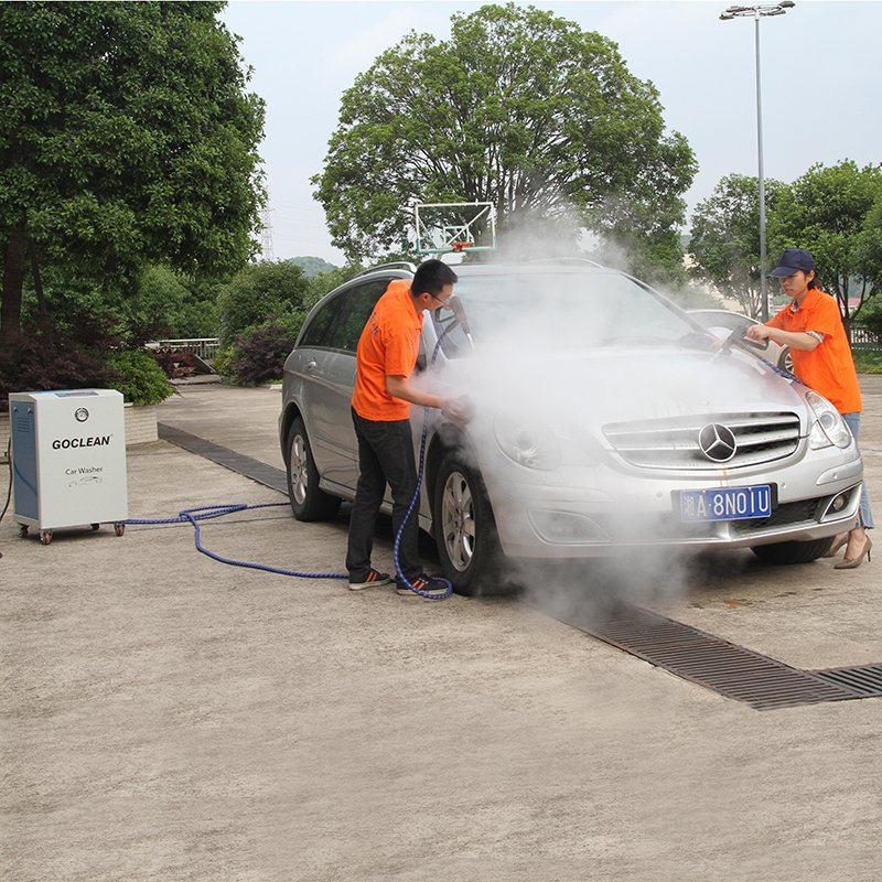 GOCLEAN Steam Cleaner Car Washer Waterless Machinery For Electric Motorcycle All Mobile Automatic Car Wash Steam Cleaner