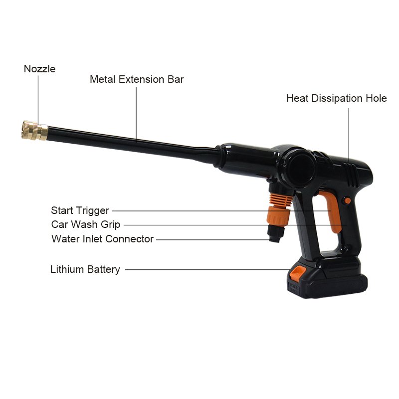 LANDSEA Wholesale High Pressure Cordless Wireless Car Wash Water Jet Foam Gun Car Washer