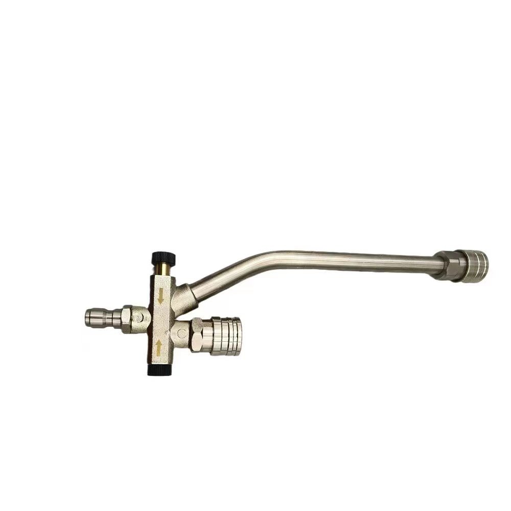 Hot Sale Dual-Connector Lance Pressure Washer Foam Cannon Dual Lance Pressure Washer Wand with 5 Nozzles Tips