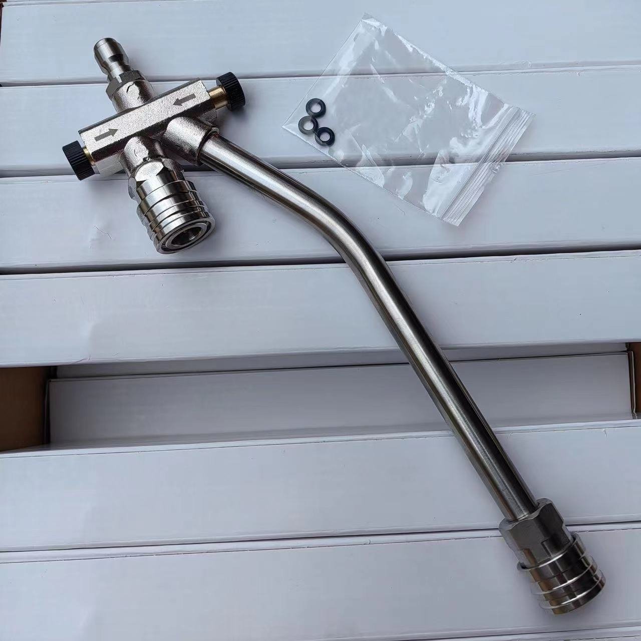 Hot Sale Dual-Connector Lance Pressure Washer Foam Cannon Dual Lance Pressure Washer Wand with 5 Nozzles Tips