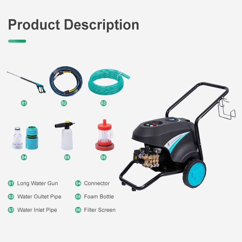 Heavy Duty High Pressure Water Machine Electric High Pressure Cold Water Jet Cleaner