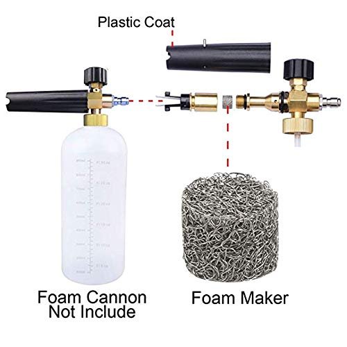 Car washer foam cannon orifice universal replacement of mesh filter Snow Foam Lance foam maker