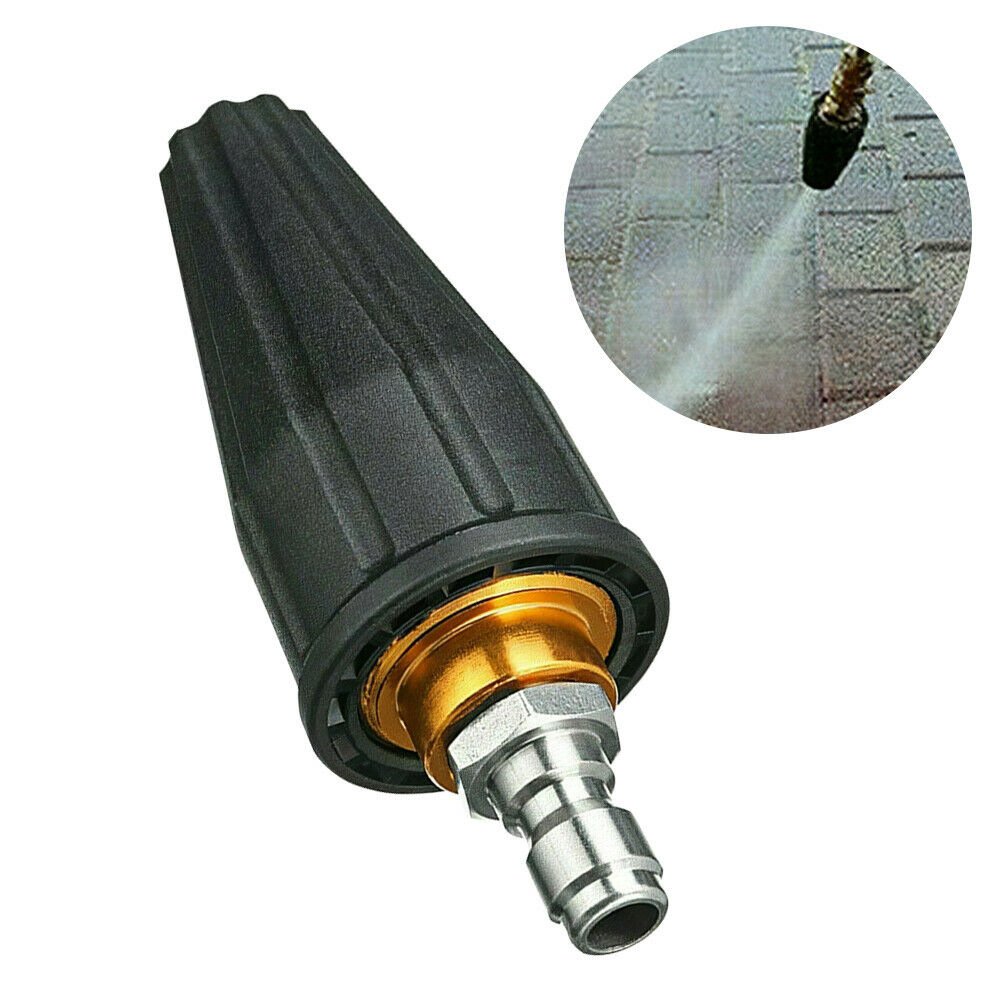 1/4 High Pressure Car Washer Cleaning Head Quick Connection Spray Nozzle Wash Dirt Blaster Rotating Nozzle