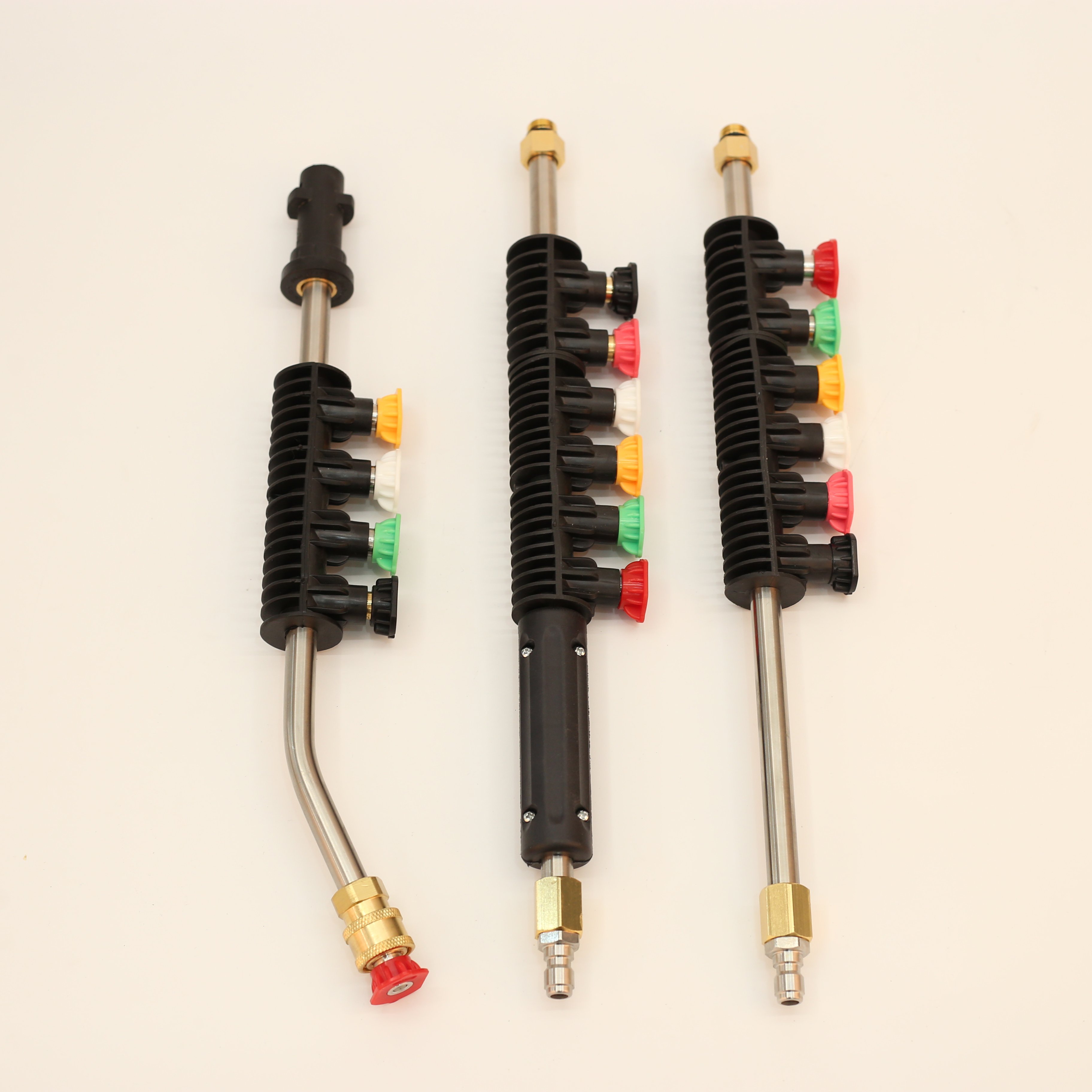 NBT 5 Color Pressure Washer Lance Extension Wand Jet Wash Gun Accessories 5Pcs Angled Spray Nozzles