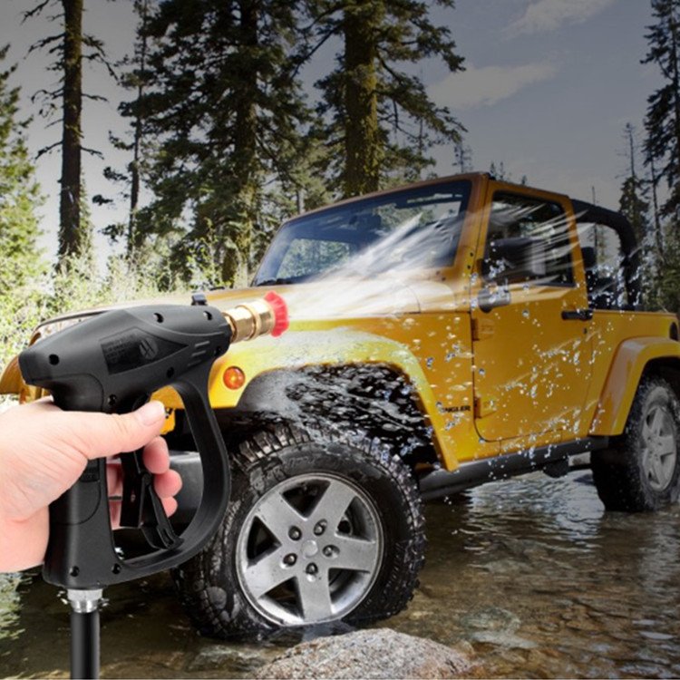 High Pressure Power Washer Short Gun Kit Including 5 Spray Nozzles 1/4'' Quick-Connect M22 14mm Adapter
