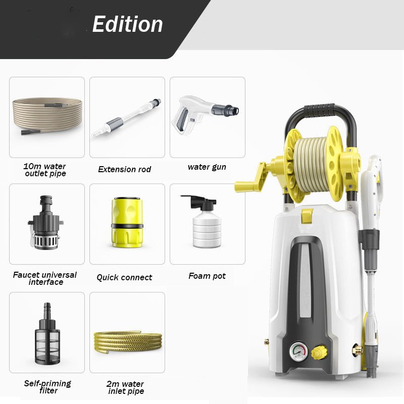 1500W Portable Electrical High Pressure Car Wash Machine Car Cleaner Car Cleaning Equipments