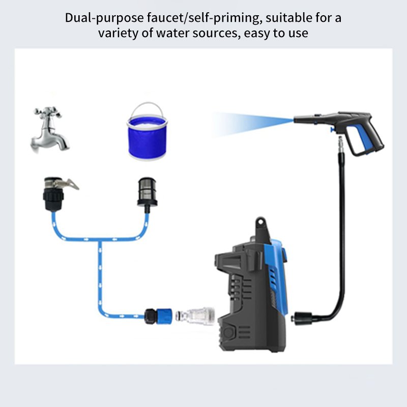 Professional electric power automatic high pressure cordless car washer machine for cleaning cars driveways patios