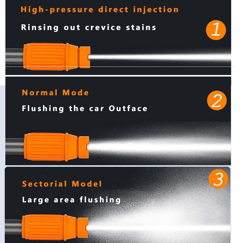 High-Pressure Car Washer Gun Cordless Pressure Washer 35Bar Portable Power Cleaner for Home/Floor Cleaning & Watering