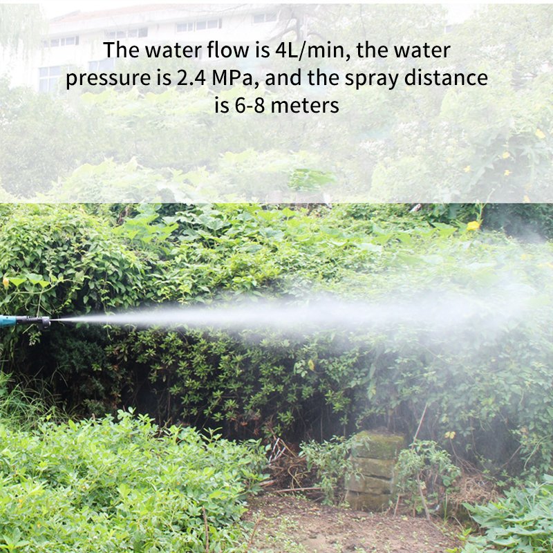 Portable Rechargeable High Pressure Car Washer Machine 6-in-1 Water Wash Gun Electric Car Washing Equipment
