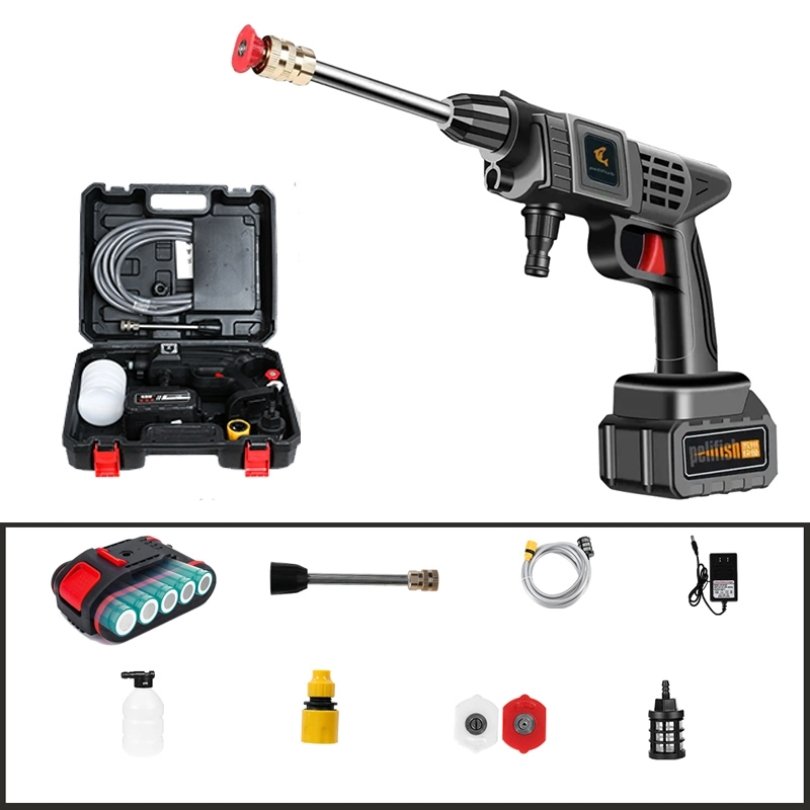 Pelifish Lithium Battery Car Washing Equipment Cordless Cleaning Kit High Pressure Car Washer