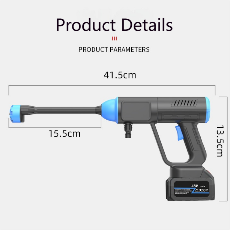 New Hot Selling Adjustable Nozzle Car Washer With 6 Quick Connector High Pressure Washing Gun Electric brushless pressure washer