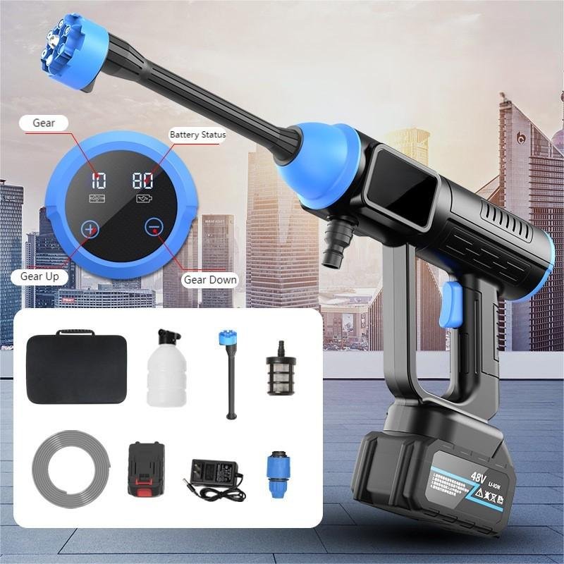 New Hot Selling Adjustable Nozzle Car Washer With 6 Quick Connector High Pressure Washing Gun Electric brushless pressure washer