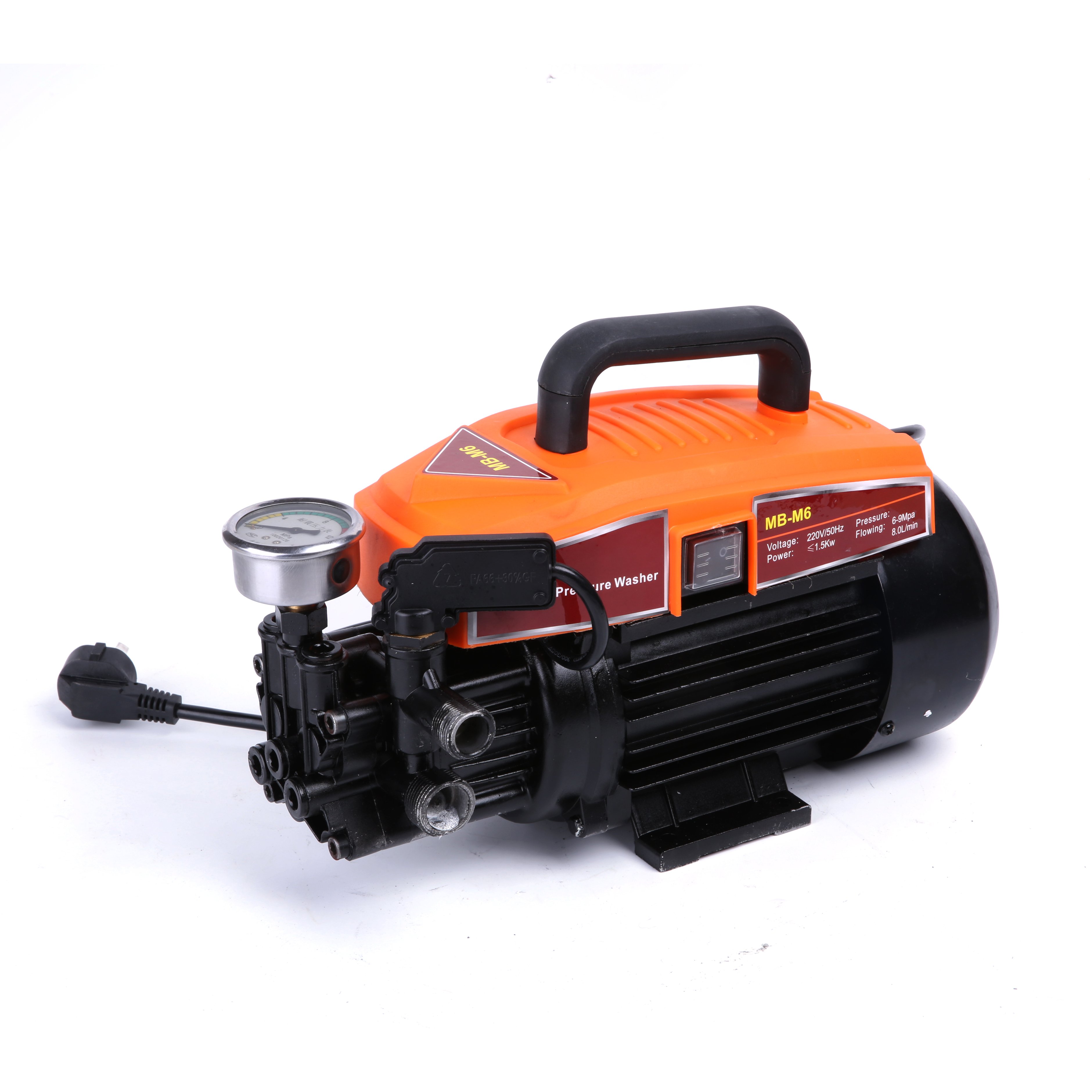 High quality cheap powerful portable car washer with high pressure hose and washing gun