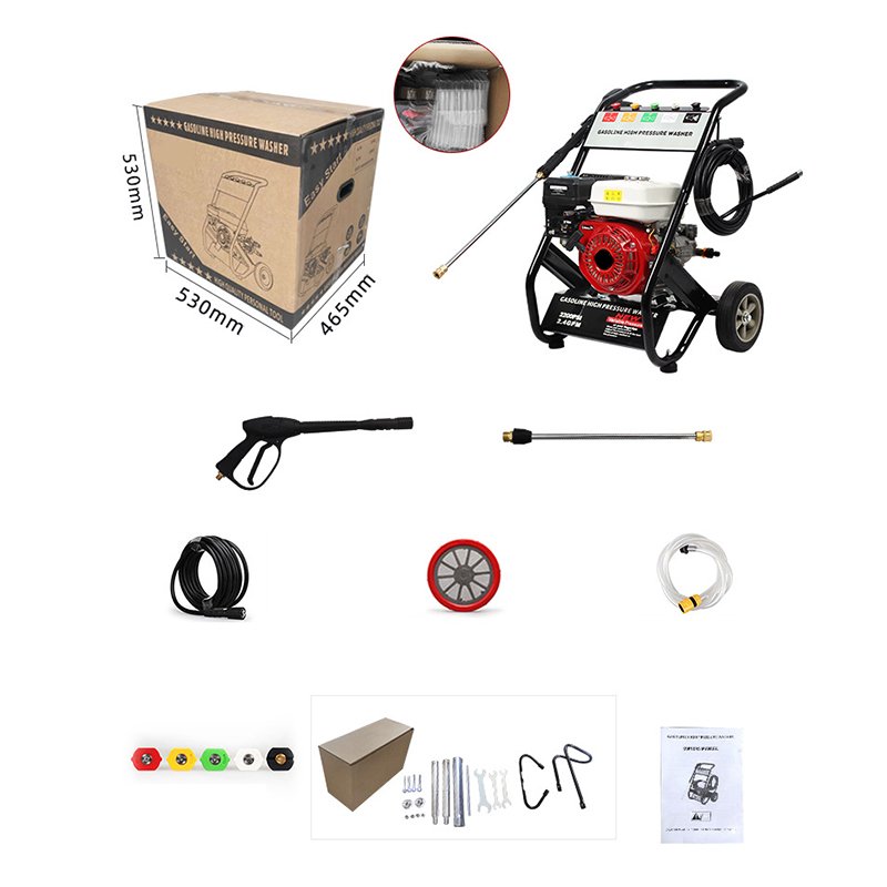 WASHER-X2700-A Hand Propelled Commercial Gasoline Car Washing Machine High Pressure Handheld Car Washer for Cleaning