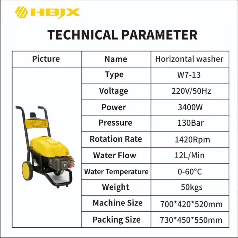 HBJX Factory supply high quality cold water electric high pressure cleaning machine