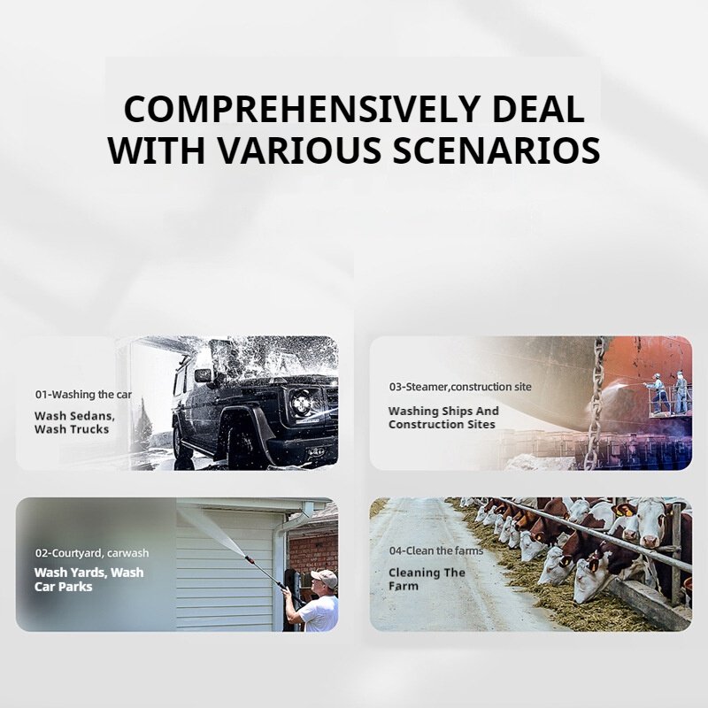Impact Resistance Power Car Washer Automatic Hot Sale Auto Car High-Pressure Washer Kit Total High Pressure Car Washer