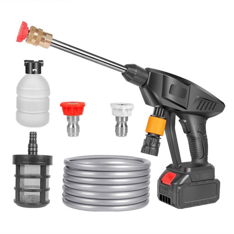 Portable Battery Power Car Washing Machine Cleaner High Pressure Car Washer with Plastic Storage Box Car Washer Machine